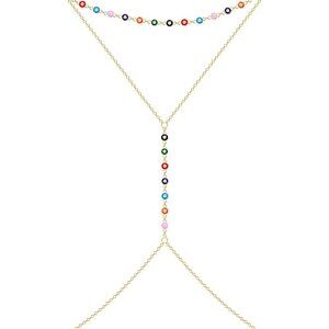 🆕Layered Waist Chain for Women Beaded Body Jewelry Christmas Trendy Gift Idea